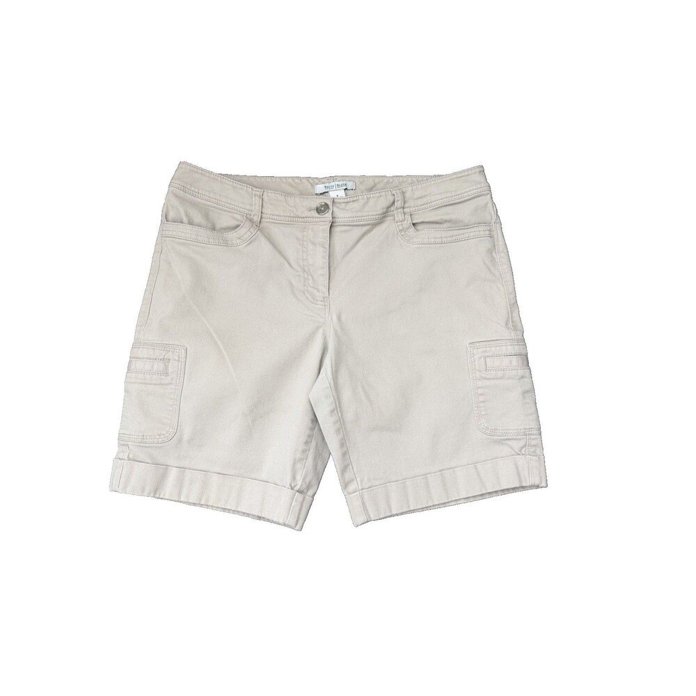 White House Black Market Women's Size 8 Beige Cargo Shorts